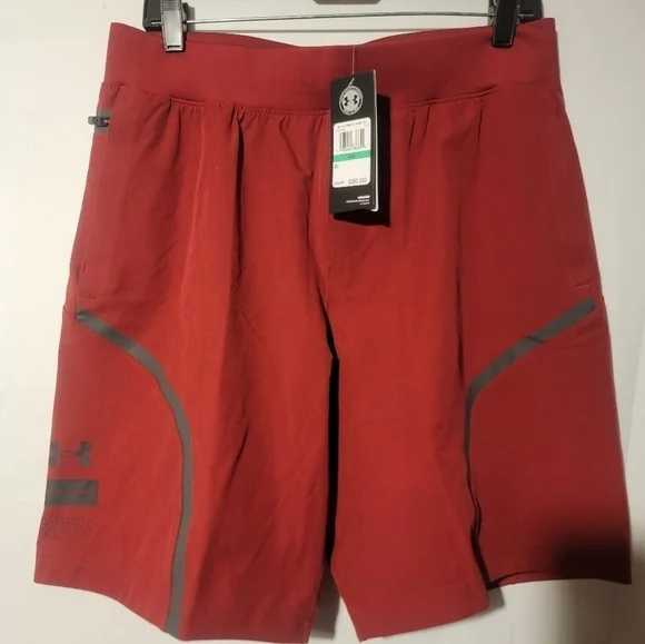 UNDER ARMOUR UA Unstoppable Training Shorts 1351662-615 Red Size Large